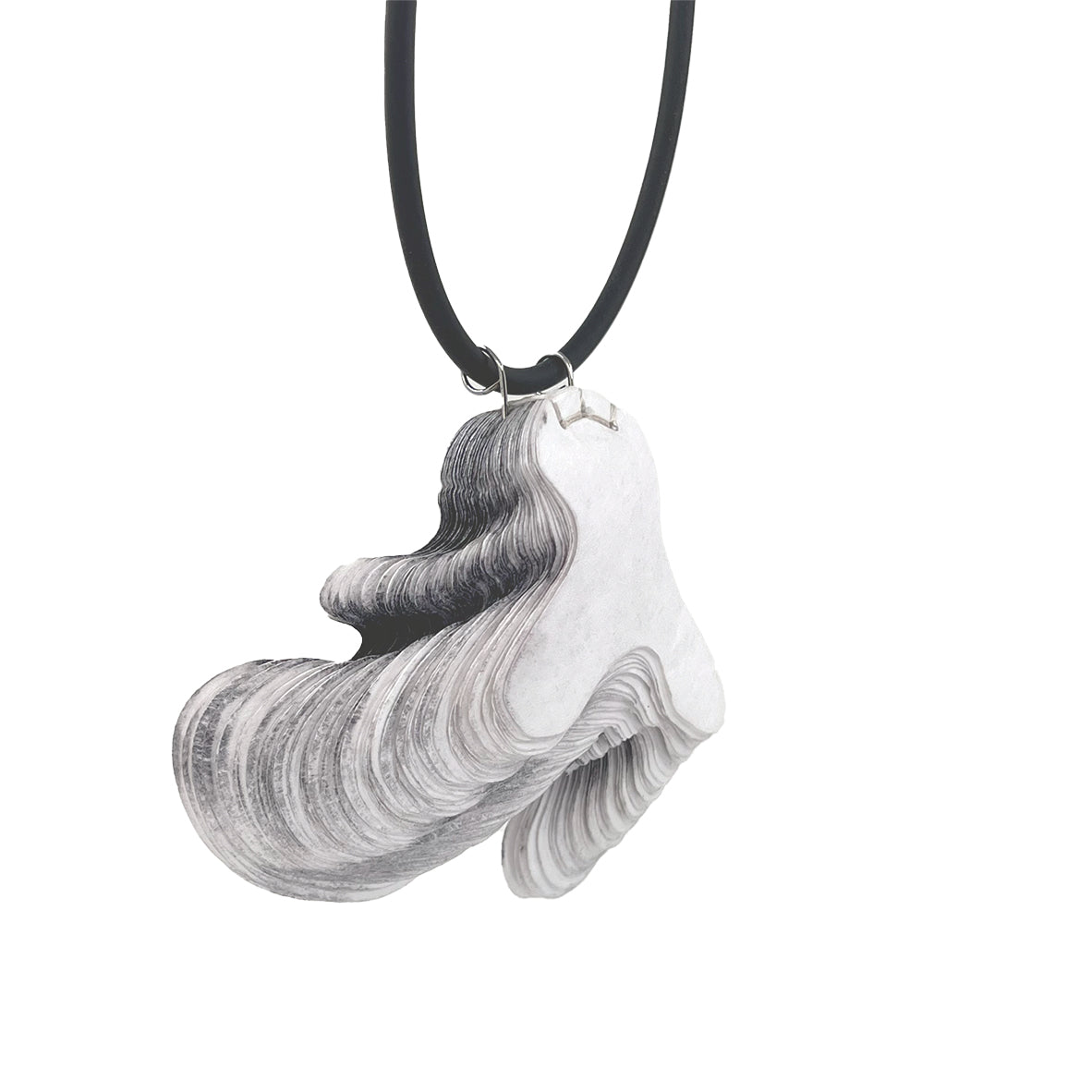 Curve Pendant: Tyvek Paper Gray