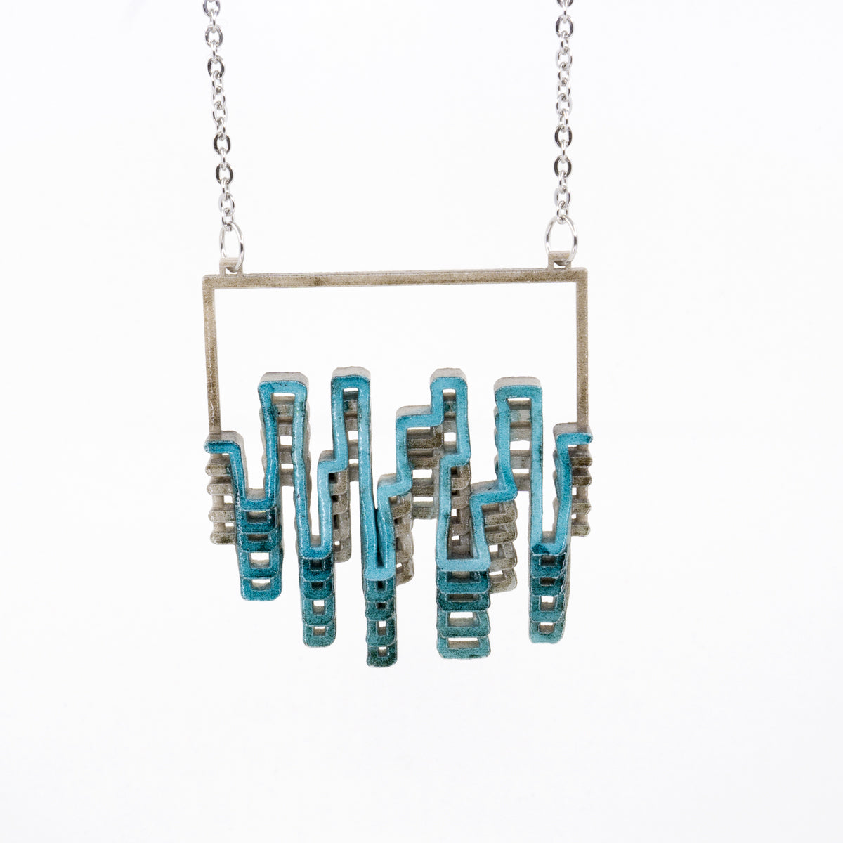 Skylines Pendant: 3D Printed Plastic