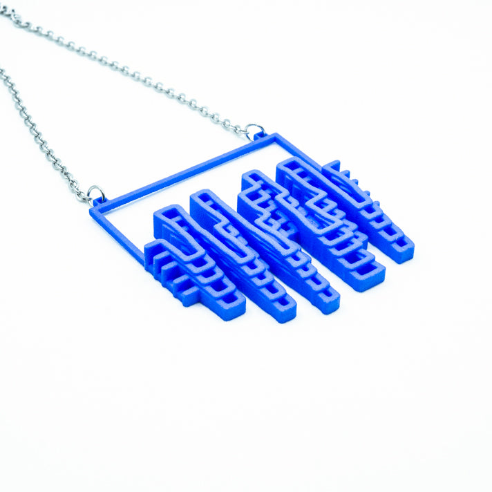 Skylines Pendant: 3D Printed Plastic